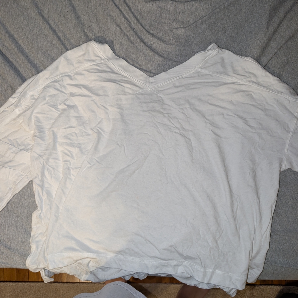 White V-Neck Shirt